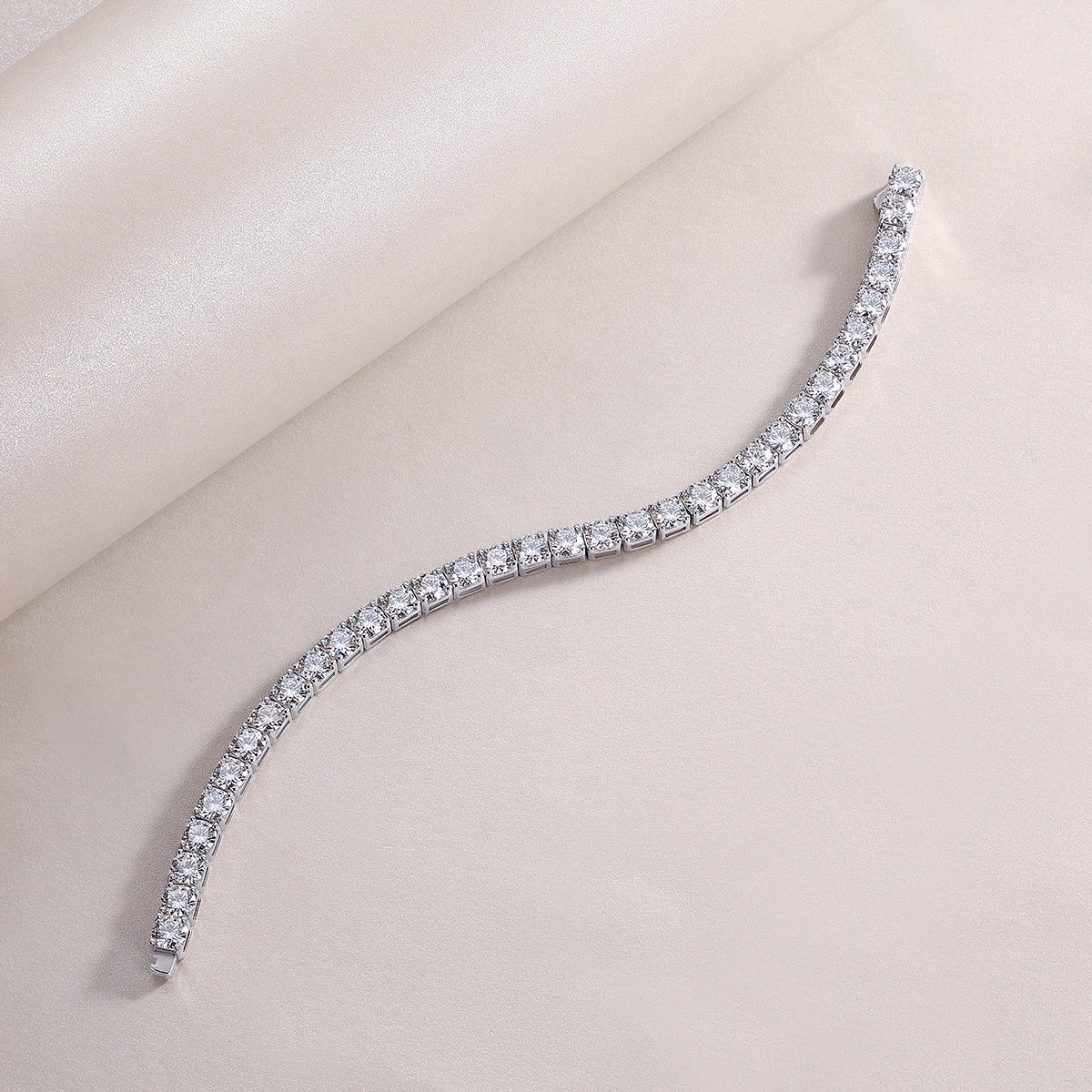 Goldz.vip Luxury Fashion Moissanite Diamond Silver Bracelet