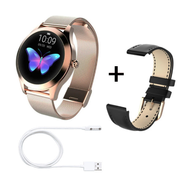 Women's Heart Rate Monitoring Smartwatch Timepiece Athletes and Health Conscious People