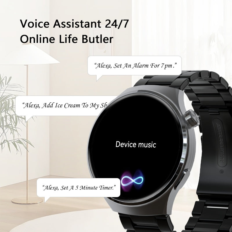 Businessman Smartwatch Answer Calls Heart Rate Monitor Waterproof