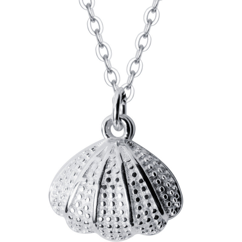 Silver Shell Necklace For Women chain and pendant