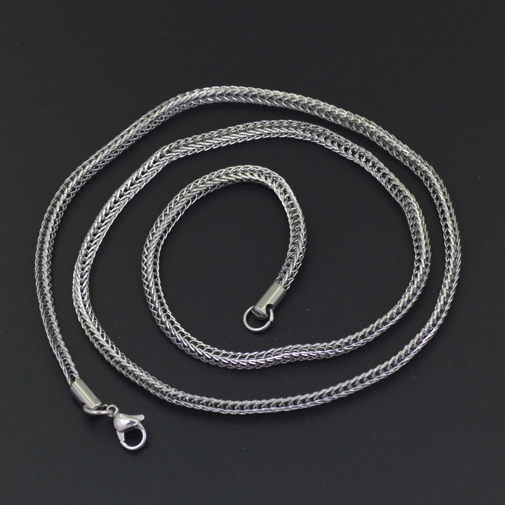 Stainless Steel Chain Necklace For Men And Women Vacuum Electroplating
