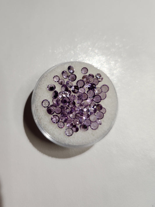 Beautiful Synthetic Purple Amethyst Loose Gemstone Lot (#275)