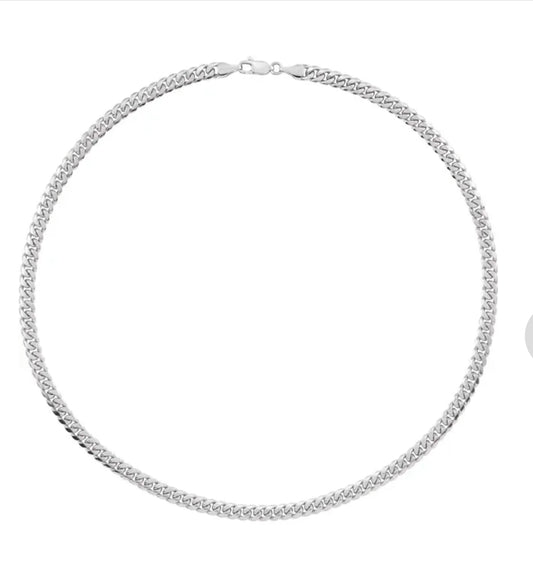 Sterling Silver 5 mm Miami Cuban Curb 24" Chain Stellar Deal