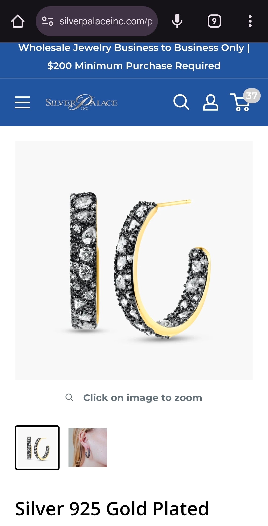 Silver 925 Gold Plated Multiple Graduated Crescent Clear CZ Stud Earrings sp