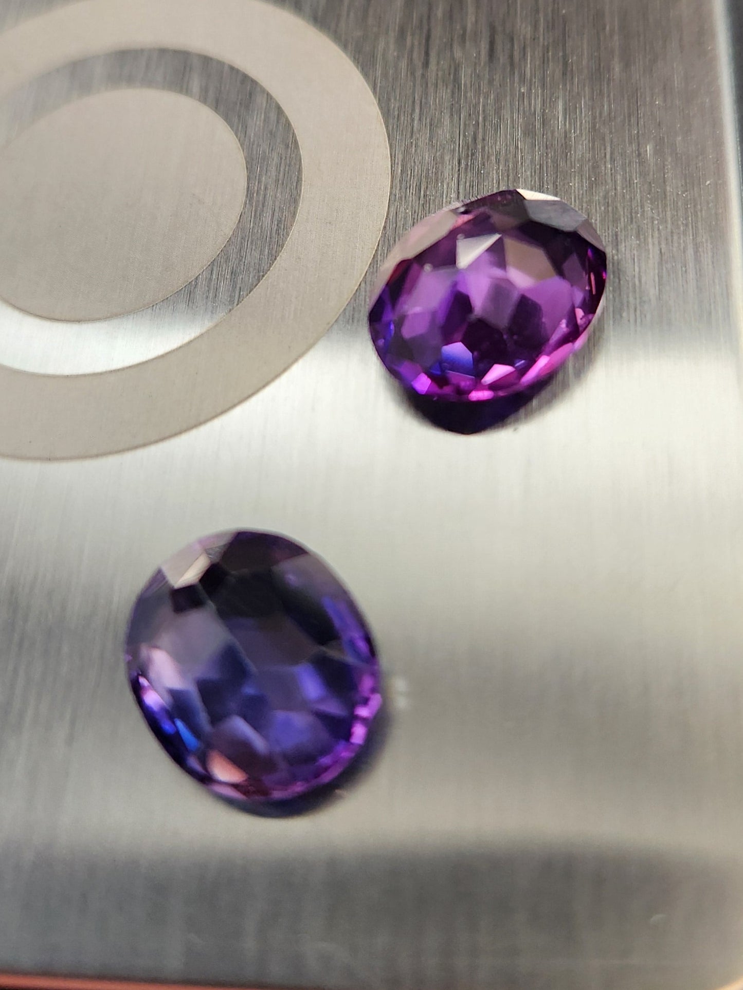 Ships from The USA Gem Lab Created Alexandrite Color Change Oval 12 x 10 - 2 PCS Gemstone