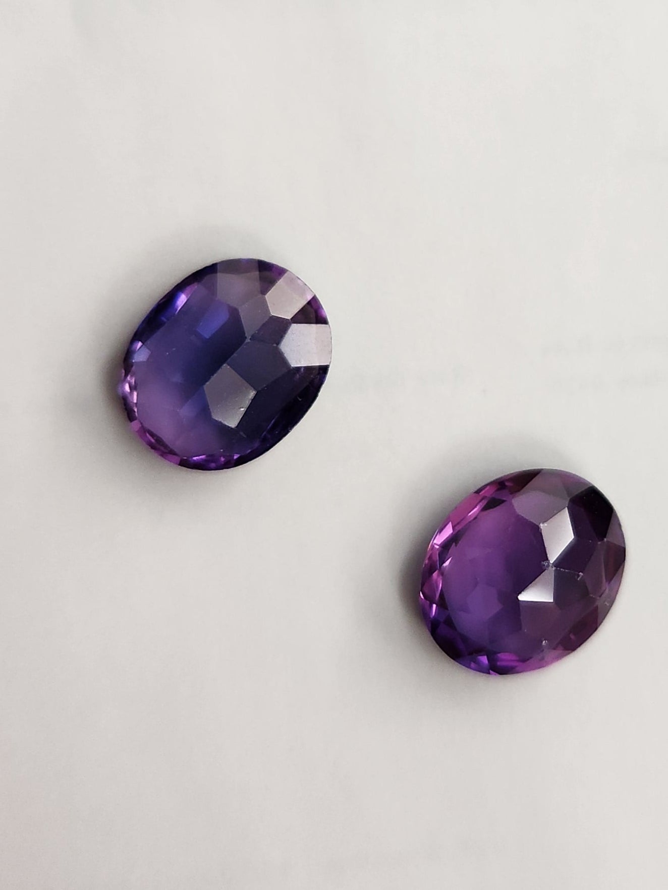 Ships from The USA Gem Lab Created Alexandrite Color Change Oval 12 x 10 - 2 PCS Gemstone