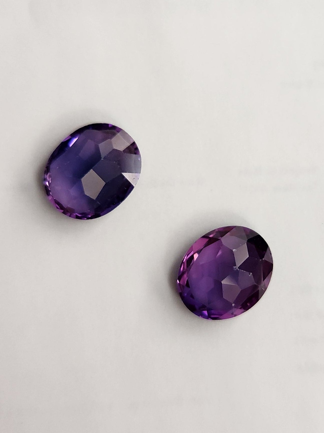 Ships from The USA Gem Lab Created Alexandrite Color Change Oval 12 x 10 - 2 PCS Gemstone