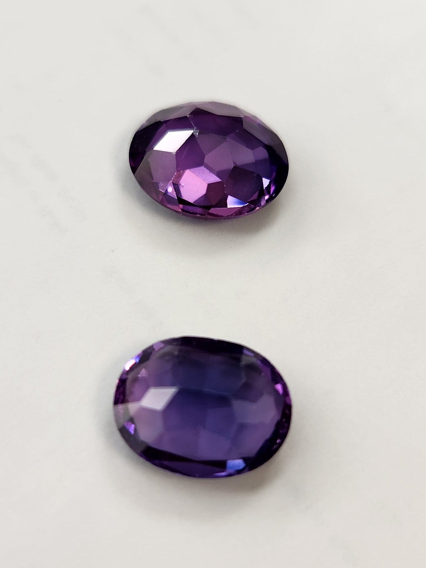 Ships from The USA Gem Lab Created Alexandrite Color Change Oval 12 x 10 - 2 PCS Gemstone