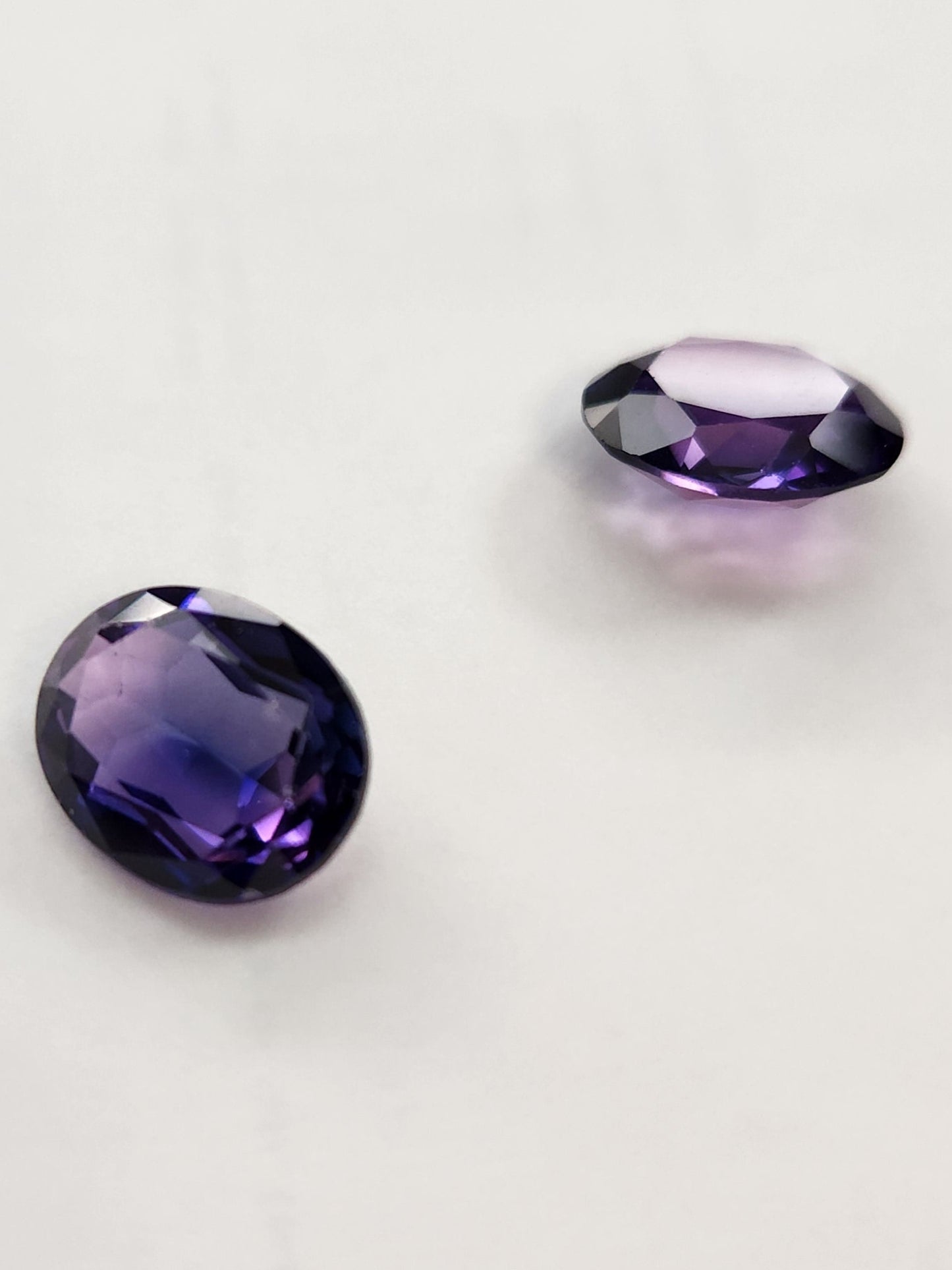 Ships from The USA Gem Lab Created Alexandrite Color Change Oval 12 x 10 - 2 PCS Gemstone