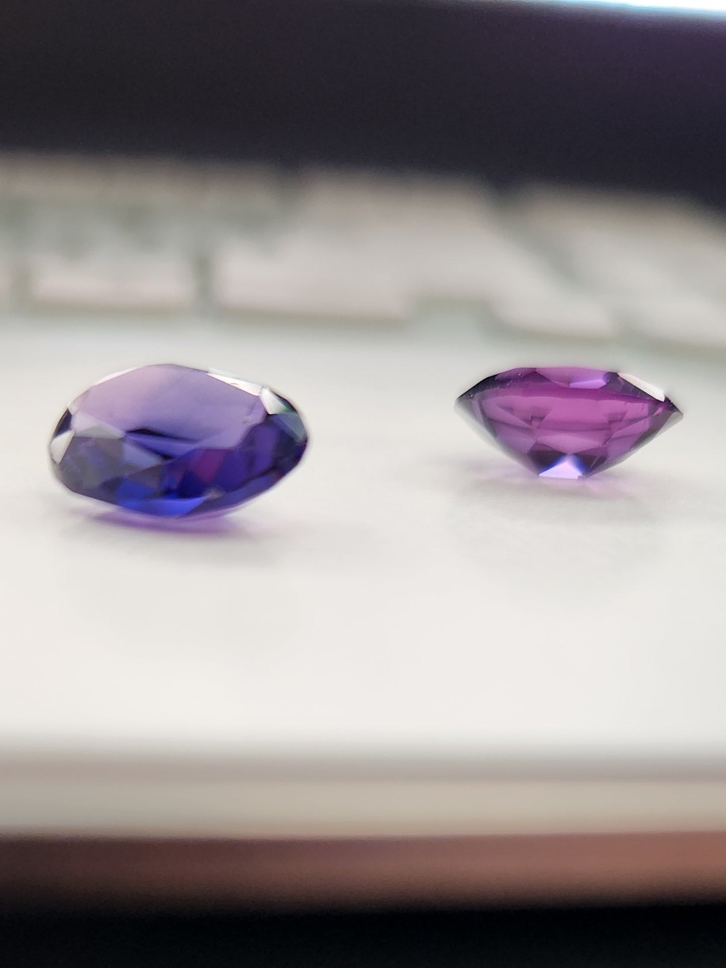 Ships from The USA Gem Lab Created Alexandrite Color Change Oval 12 x 10 - 2 PCS Gemstone