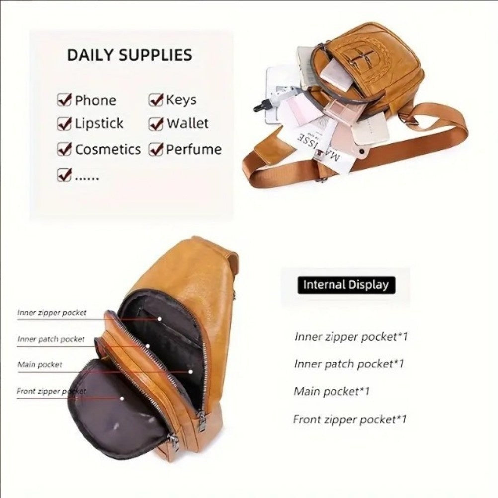 USA Seller - Ships from the United States of America - Sling Bag Purse - Luxury Handbag - Elite Wealth Status - Money - Goldz.vip