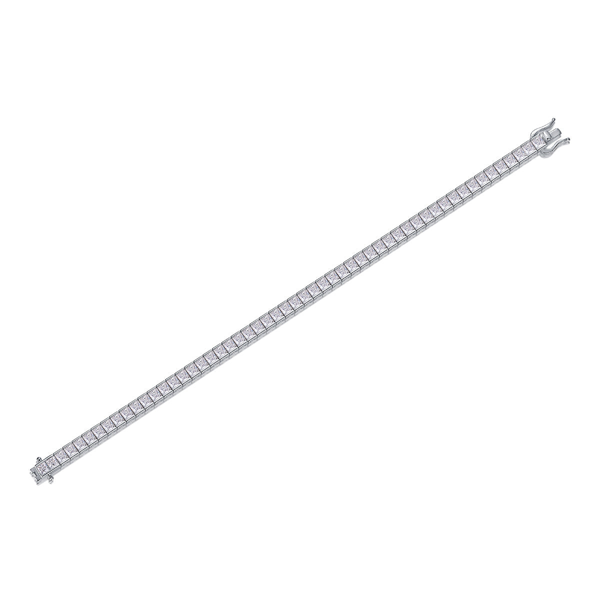 Goldz.vip Silver Tennis Bracelet with Moissanite diamonds inlaid Bling like the Celebs and Rappers look like a million bucks!