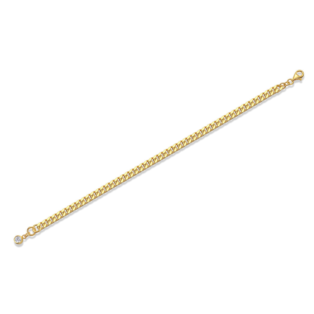S925 Silver Bracelet Moissanite Diamond S925 gold plated wrist jewelry