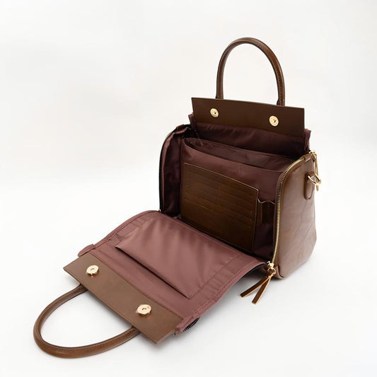 Ships from the United States of America - Women's Multifunctional Leather Shoulder Bag Handbag - Goldz.vip