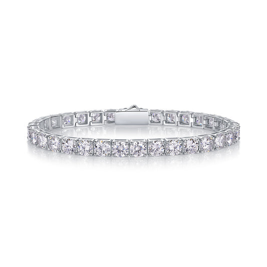 Goldz.vip Luxury Fashion Moissanite Diamond Silver Bracelet