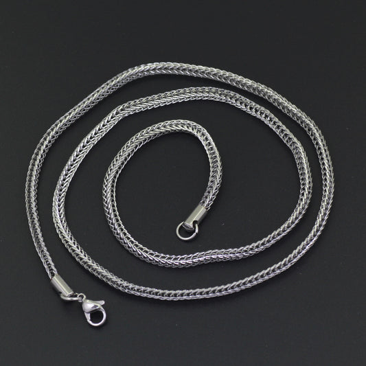 Stainless Steel Chain  Necklace For Men And Women Vacuum Electroplating