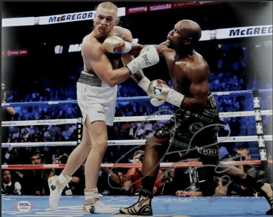 Floyd Mayweather PSA Authenticated Autographed 11X14 Photo vs Conor McGregor