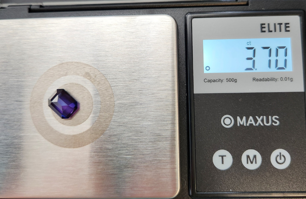 Ships from the USA Lab Created Alexandrite Purple 12 x 10 Gemstone very beautiful 3.70 .ct weight