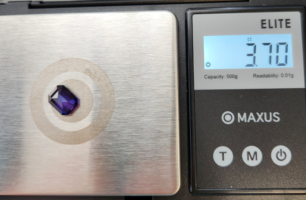 Ships from the USA Lab Created Alexandrite Purple 12 x 10 Gemstone very beautiful 3.70 .ct weight