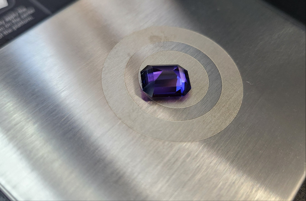 Ships from the USA Lab Created Alexandrite Purple 12 x 10 Gemstone very beautiful 3.70 .ct weight