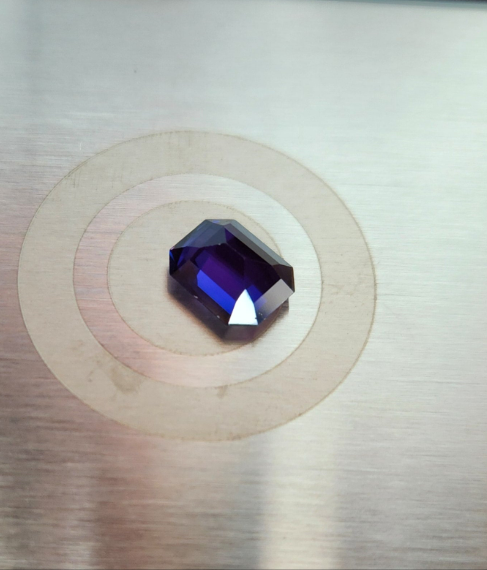 Ships from the USA Lab Created Alexandrite Purple 12 x 10 Gemstone very beautiful 3.70 .ct weight