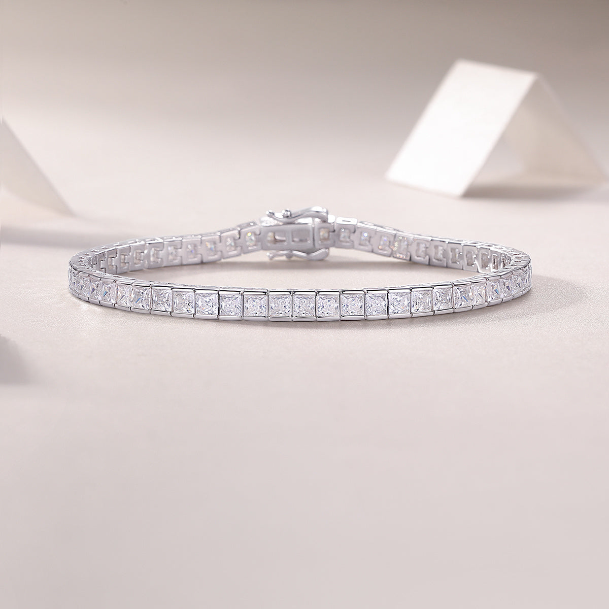 Goldz.vip Silver Tennis Bracelet with Moissanite diamonds inlaid Bling like the Celebs and Rappers look like a million bucks!