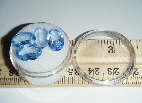 Beautiful Synthetic Blue Aquamarine Loose Gemstone Lot (#202)