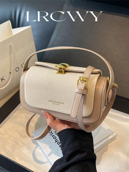 Ships from the United State of America-  Handbag With Top Handle, Elegant & Simple Design, Large Capacity, Bag For Elite Wealthy Women - Goldz.vip
