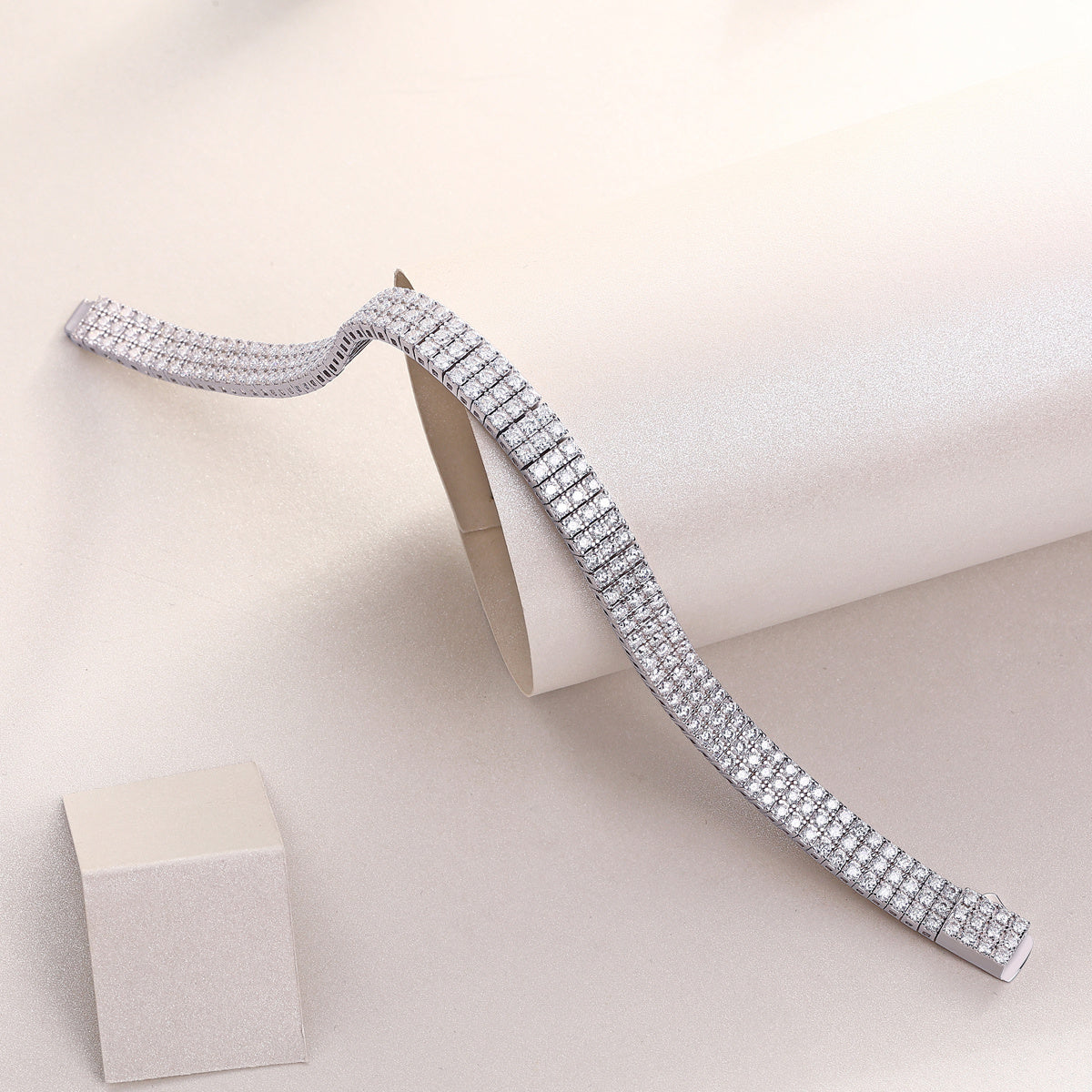 Goldz.vip Moissanite Diamond S925 Silver Tennis Bracelet bling like the rappers and celebs!