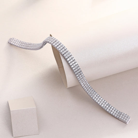 Goldz.vip Moissanite Diamond S925 Silver Tennis Bracelet bling like the rappers and celebs!