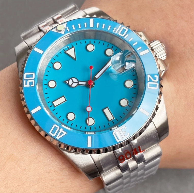 40mm Sub-mariner Blue Dial Ceramic Sapphire Glass NH35A Automatic Mens Clone Wristwatch