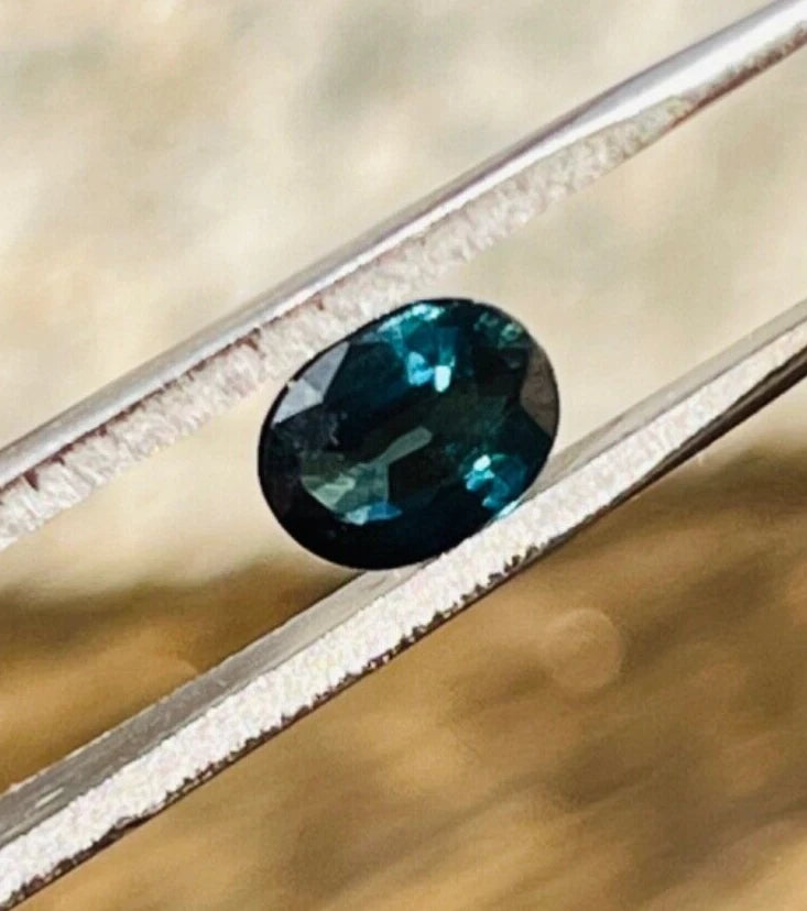 Small Green Sapphire from Bang Ka Cha Chanthaburi Thailand Real / Authentic