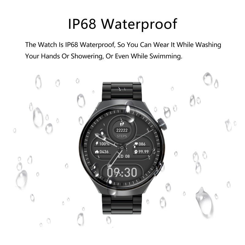 Businessman Smartwatch Answer Calls Heart Rate Monitor Waterproof