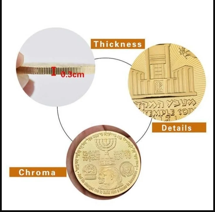 Donald Trump Coin King Cyrus Jewish Temple Jerusalem Israel