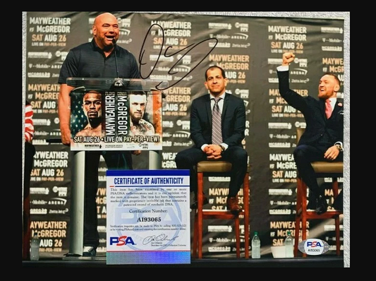 PSA Authenticated Autograph DANA WHITE 8X10 PHOTO UFC President