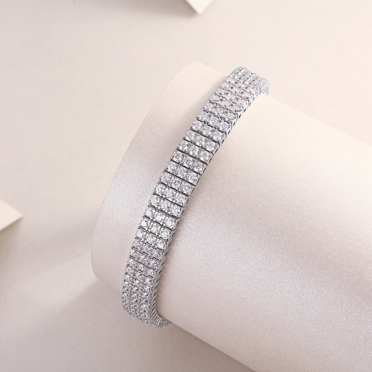 Goldz.vip Moissanite Diamond S925 Silver Tennis Bracelet bling like the rappers and celebs!