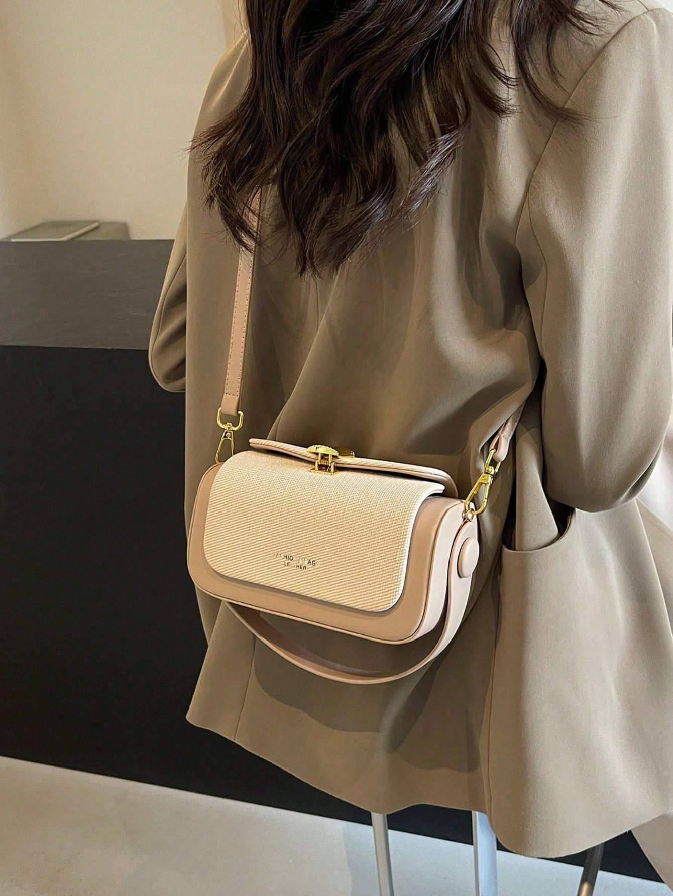 Ships from the United State of America-  Handbag With Top Handle, Elegant & Simple Design, Large Capacity, Bag For Elite Wealthy Women - Goldz.vip