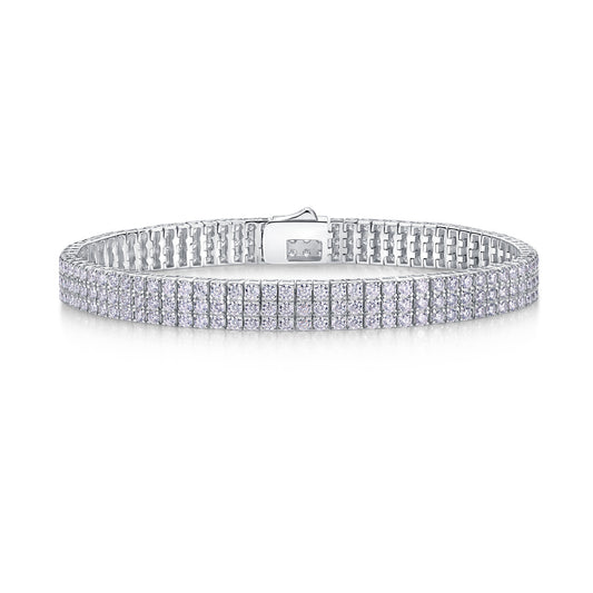 Goldz.vip Moissanite Diamond S925 Silver Tennis Bracelet bling like the rappers and celebs!