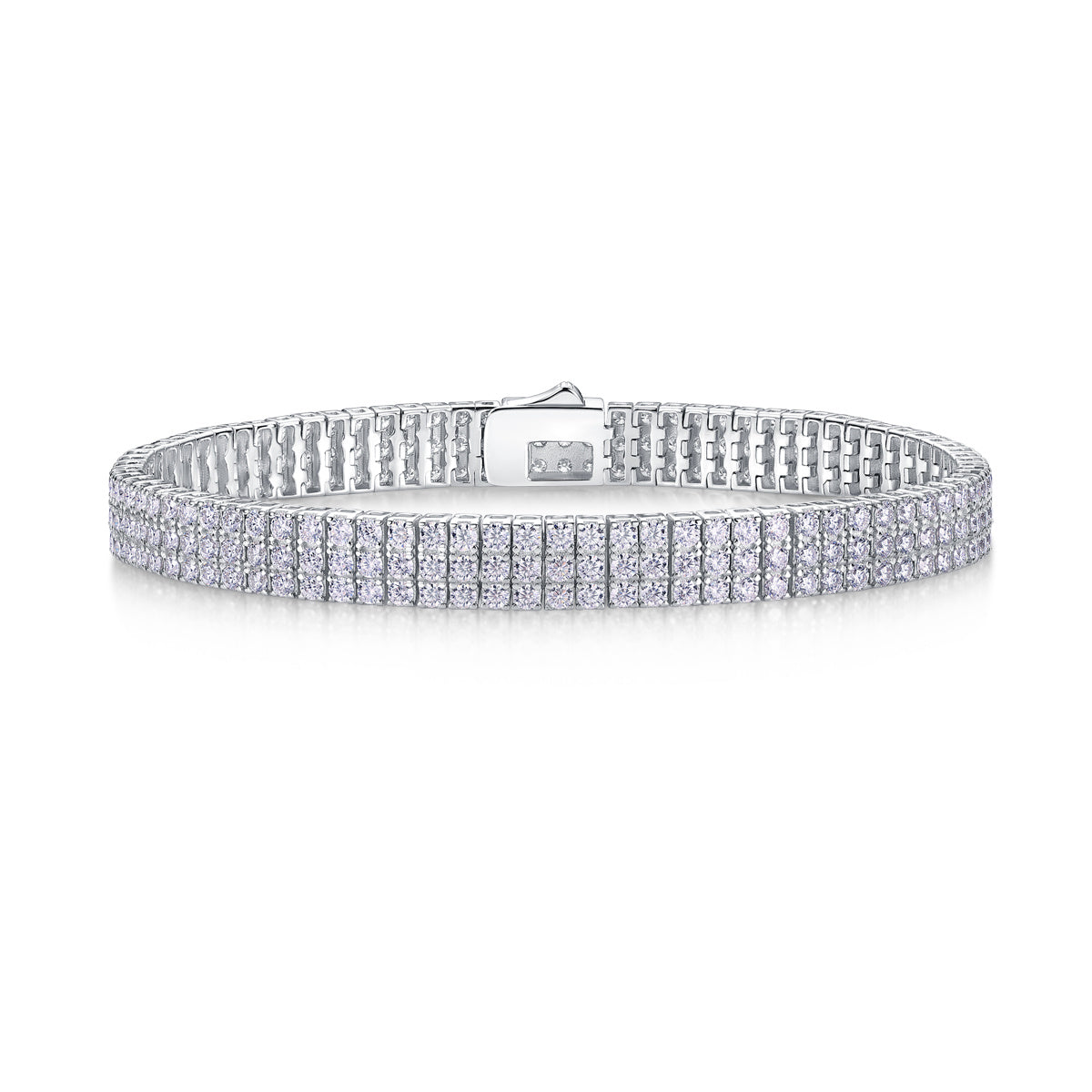 Goldz.vip Moissanite Diamond S925 Silver Tennis Bracelet bling like the rappers and celebs!