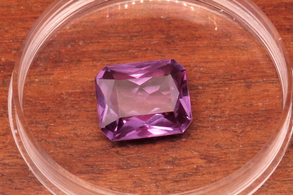 Ships from the USA Lab Created Alexandrite Purple 12 x 10 Gemstone very beautiful 3.70 .ct weight