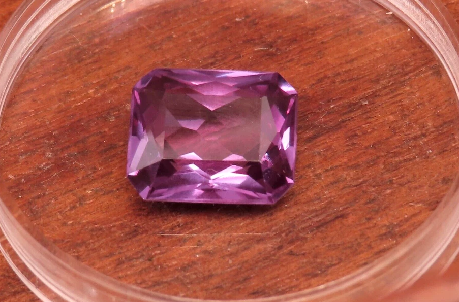 Ships from the USA Lab Created Alexandrite Purple 12 x 10 Gemstone very beautiful 3.70 .ct weight