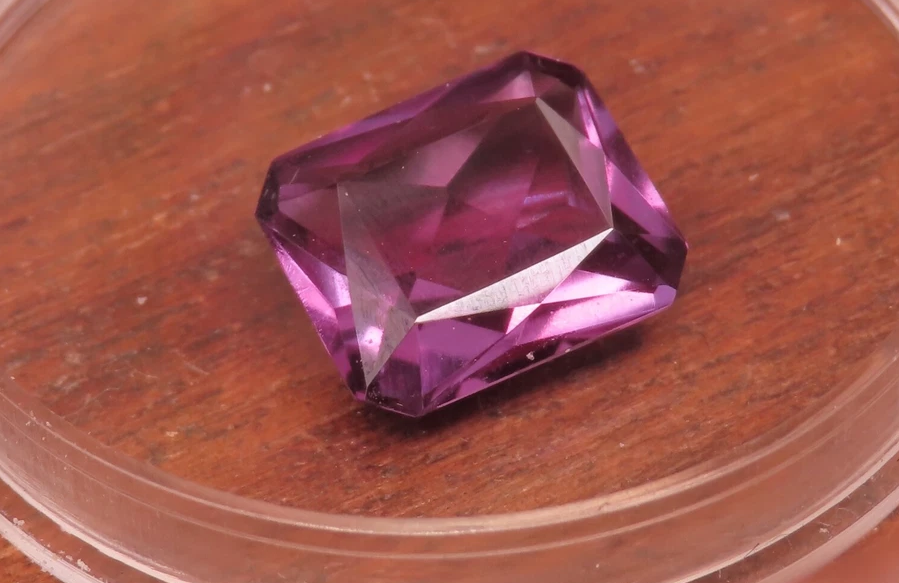 Ships from the USA Lab Created Alexandrite Purple 12 x 10 Gemstone very beautiful 3.70 .ct weight