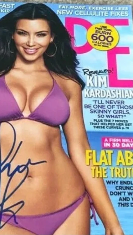 Kim Kardashian Autograph JSA Authenticated Shape Magazine West - Real Signature