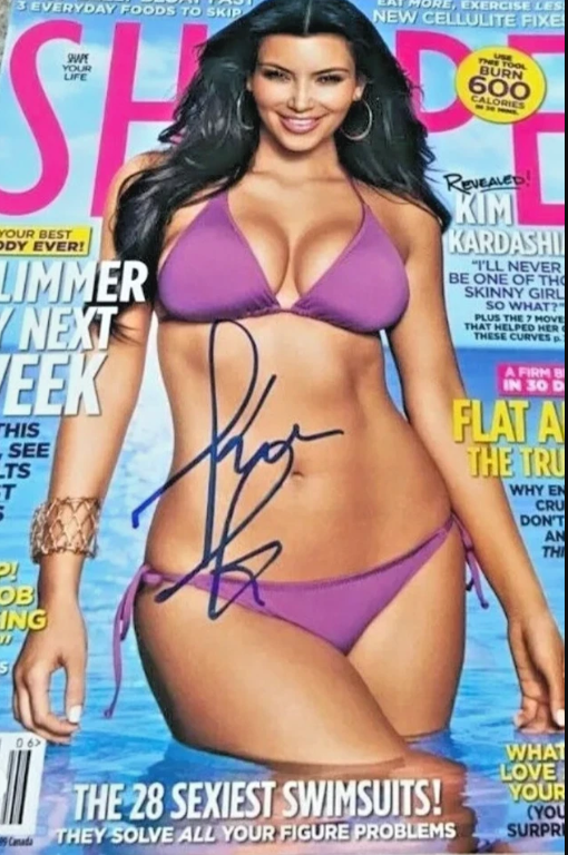Kim Kardashian Autograph JSA Authenticated Shape Magazine West - Real Signature