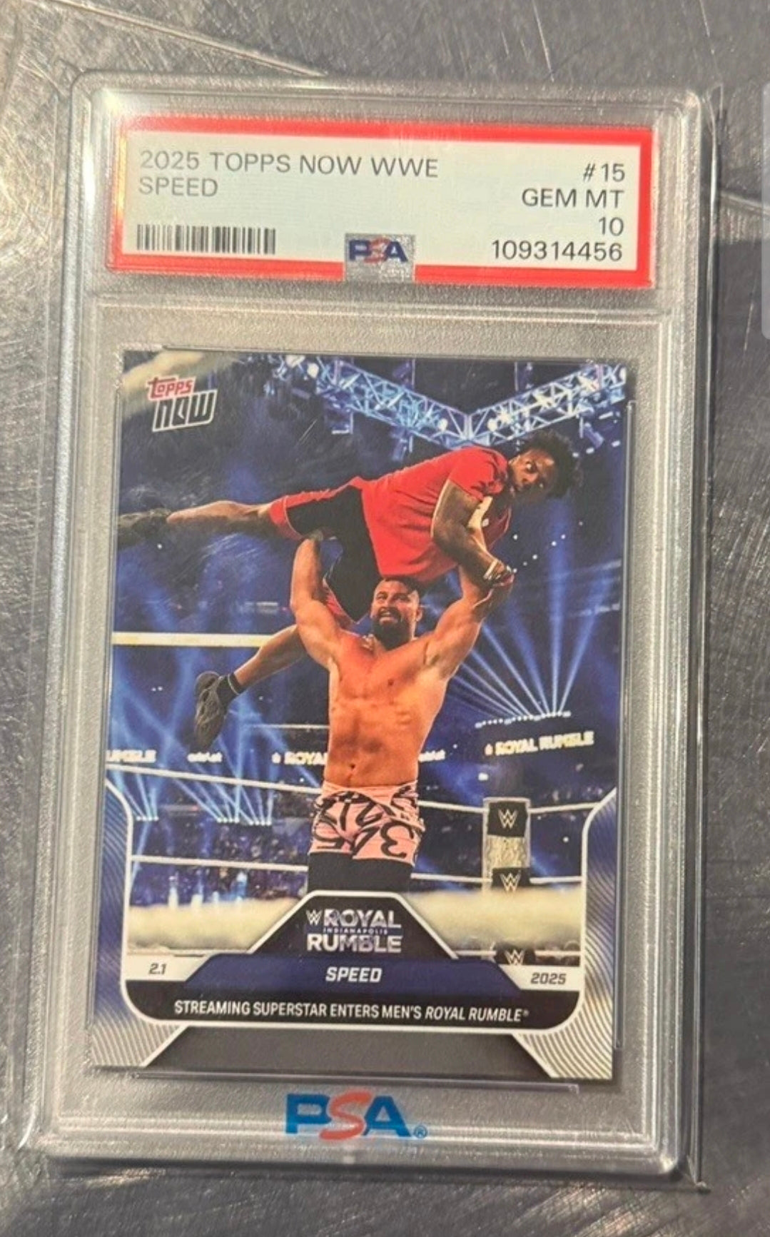 PSA 10 Speed ishowspeed WWE Royal Rumble