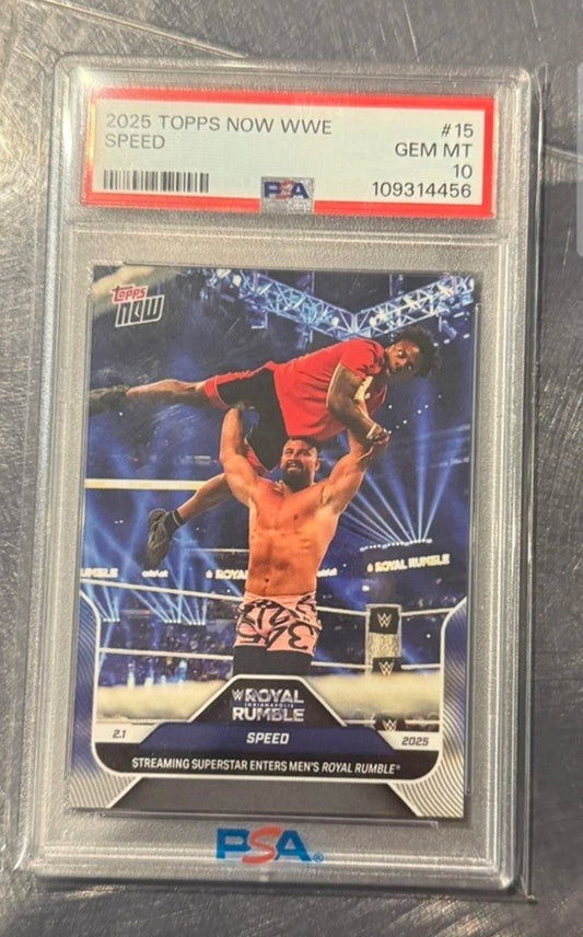 PSA 10 Speed ishowspeed WWE Royal Rumble