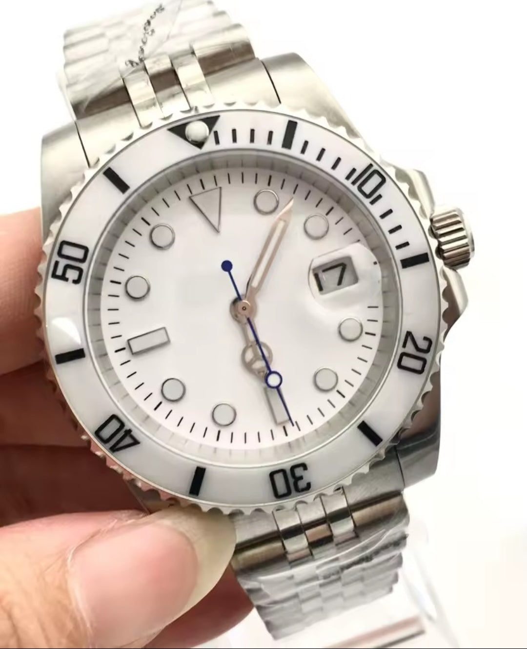 40mm Automatic Diver's Watch – 316L Stainless Steel, Ceramic Bezel, Sapphire Crystal