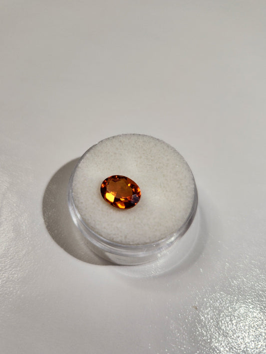 Synthetic Orange Citrine Gemstone