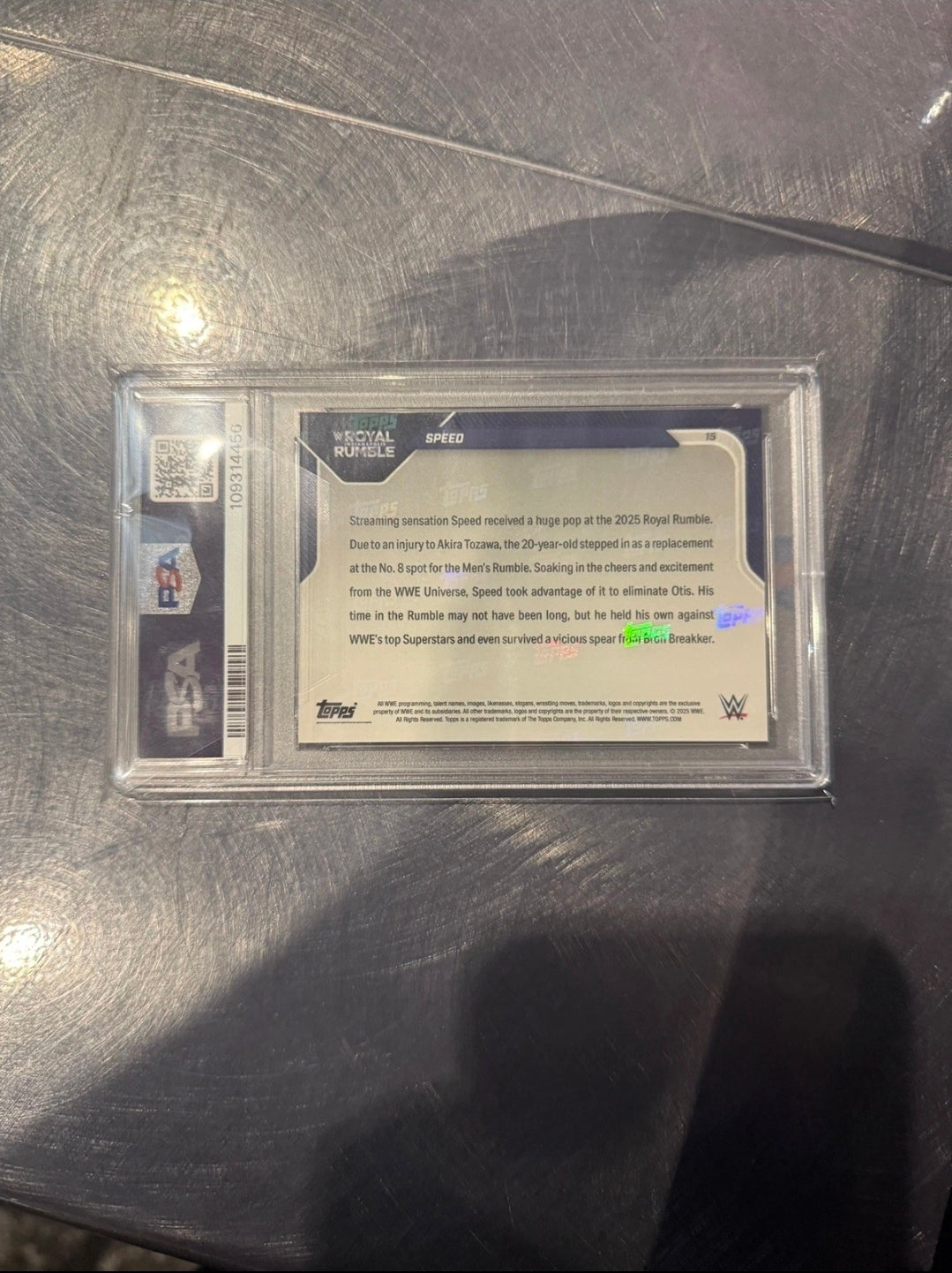 PSA 10 Speed ishowspeed WWE Royal Rumble