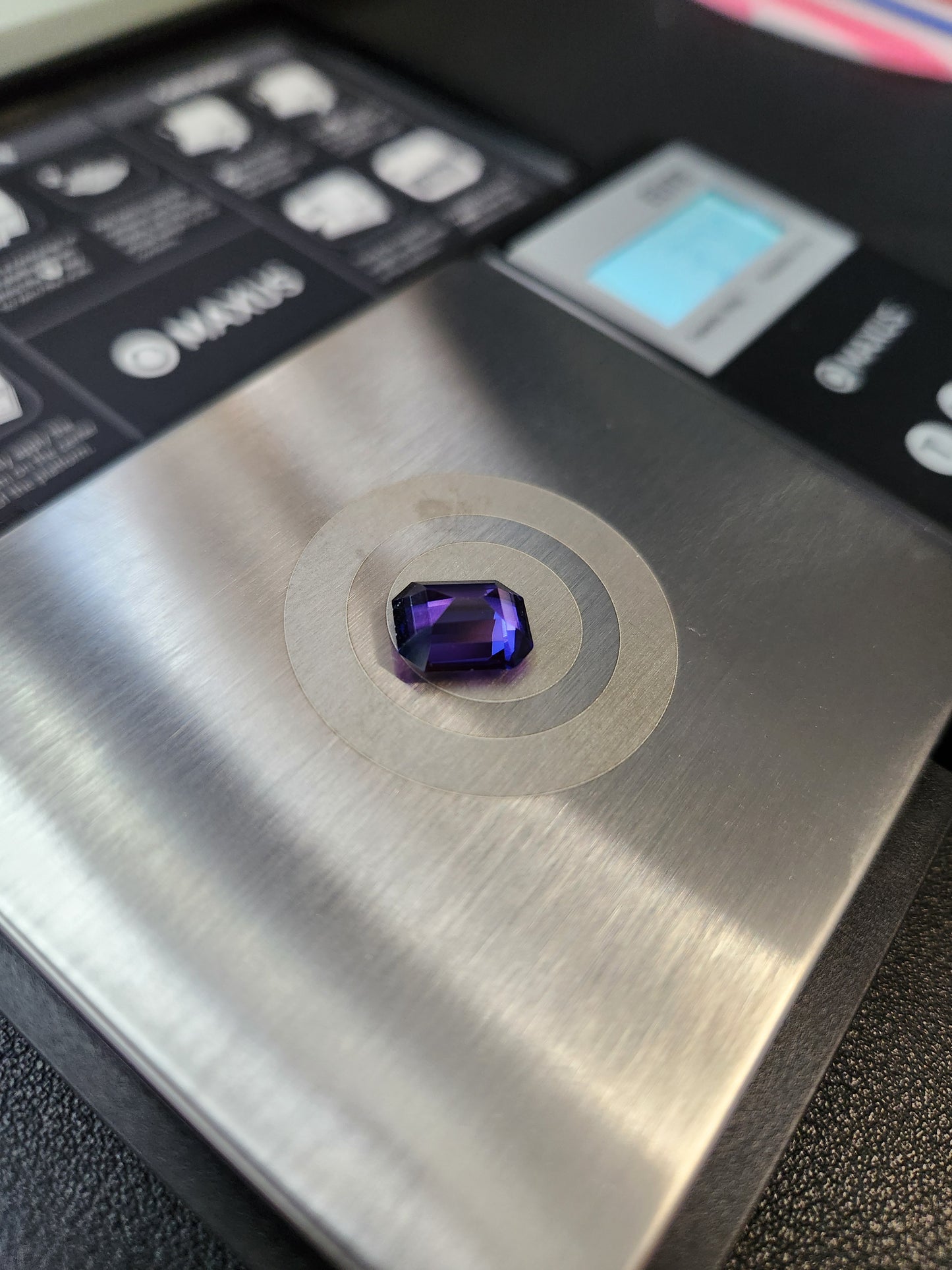 Ships from the USA Lab Created Alexandrite Purple 12 x 10 Gemstone very beautiful 3.70 .ct weight